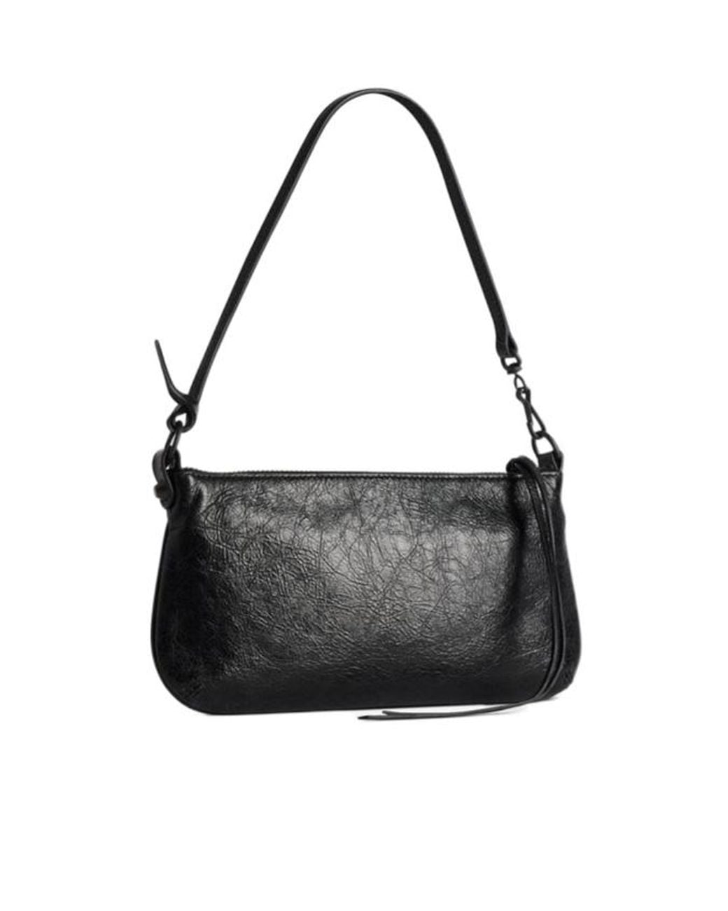 Balenciaga Black Le City Zip Shoulder Bag