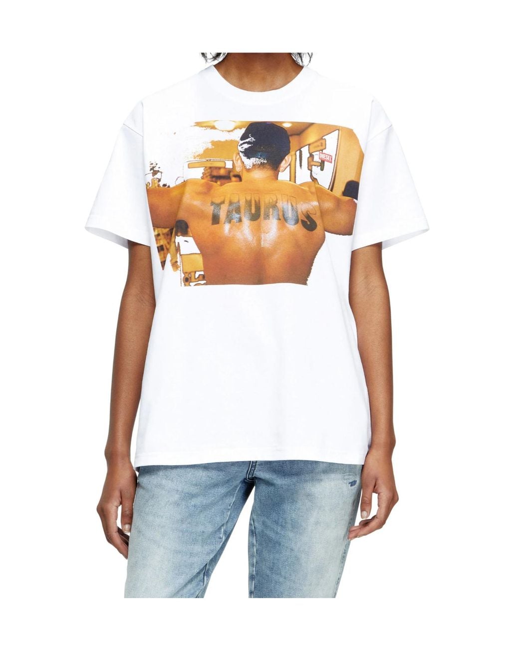 DIESEL White X Tom Of Finland Foundation Pr-T-Norm-Tom25-1 T-Shirt for men
