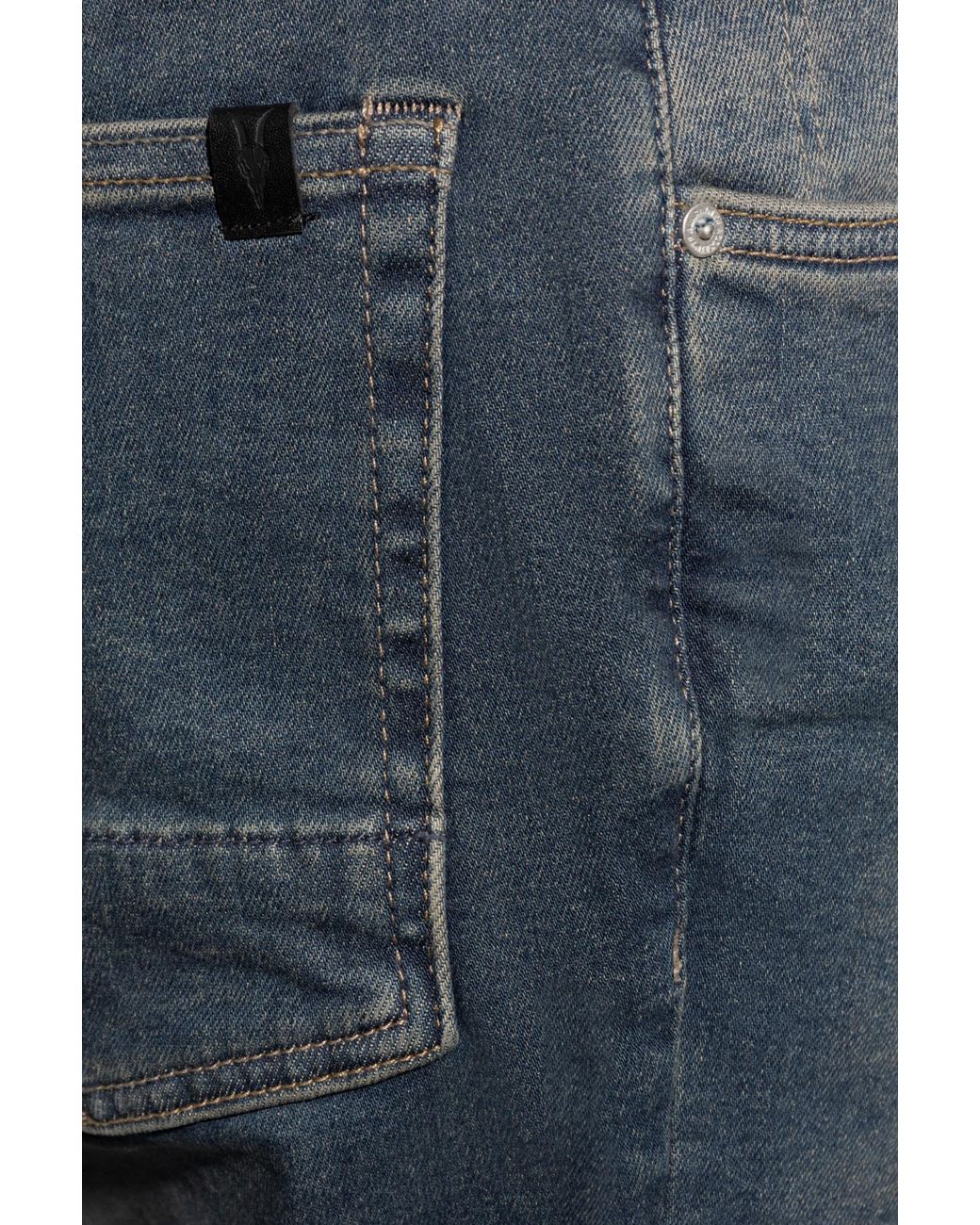 AllSaints Blue Slim Fit Casual Jeans for men