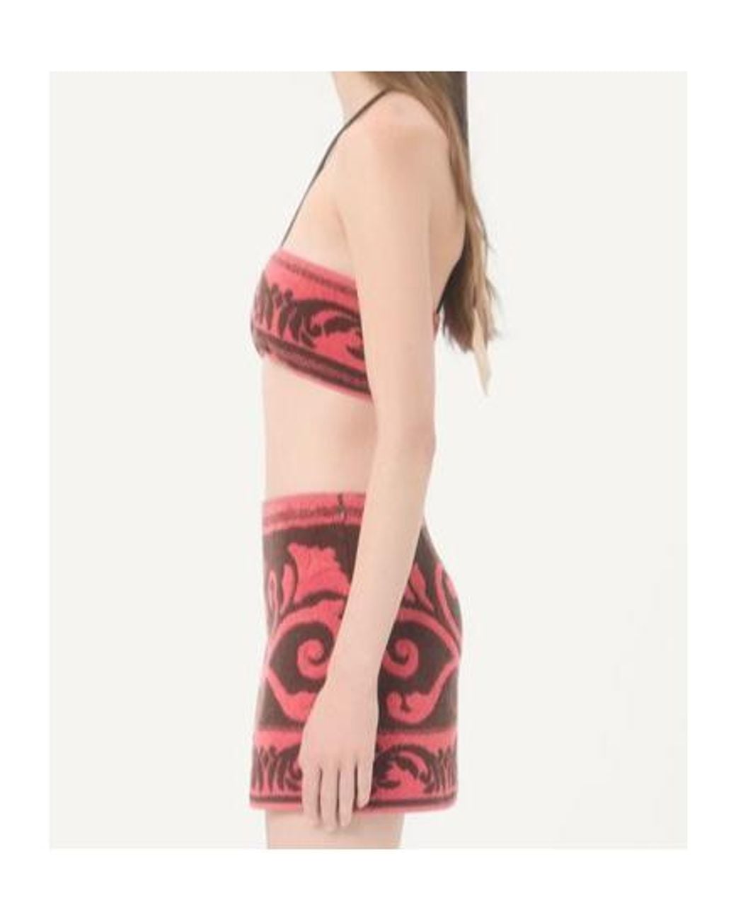 Valentino Red Terry Cloth Top