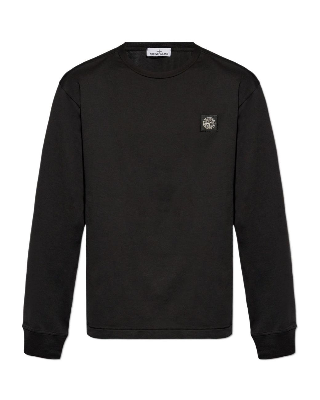 Stone Island Black Long-Sleeve T-Shirt for men