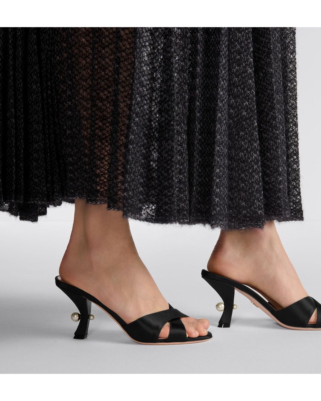 Dior Black Open-Toed High-Heeled Sandals