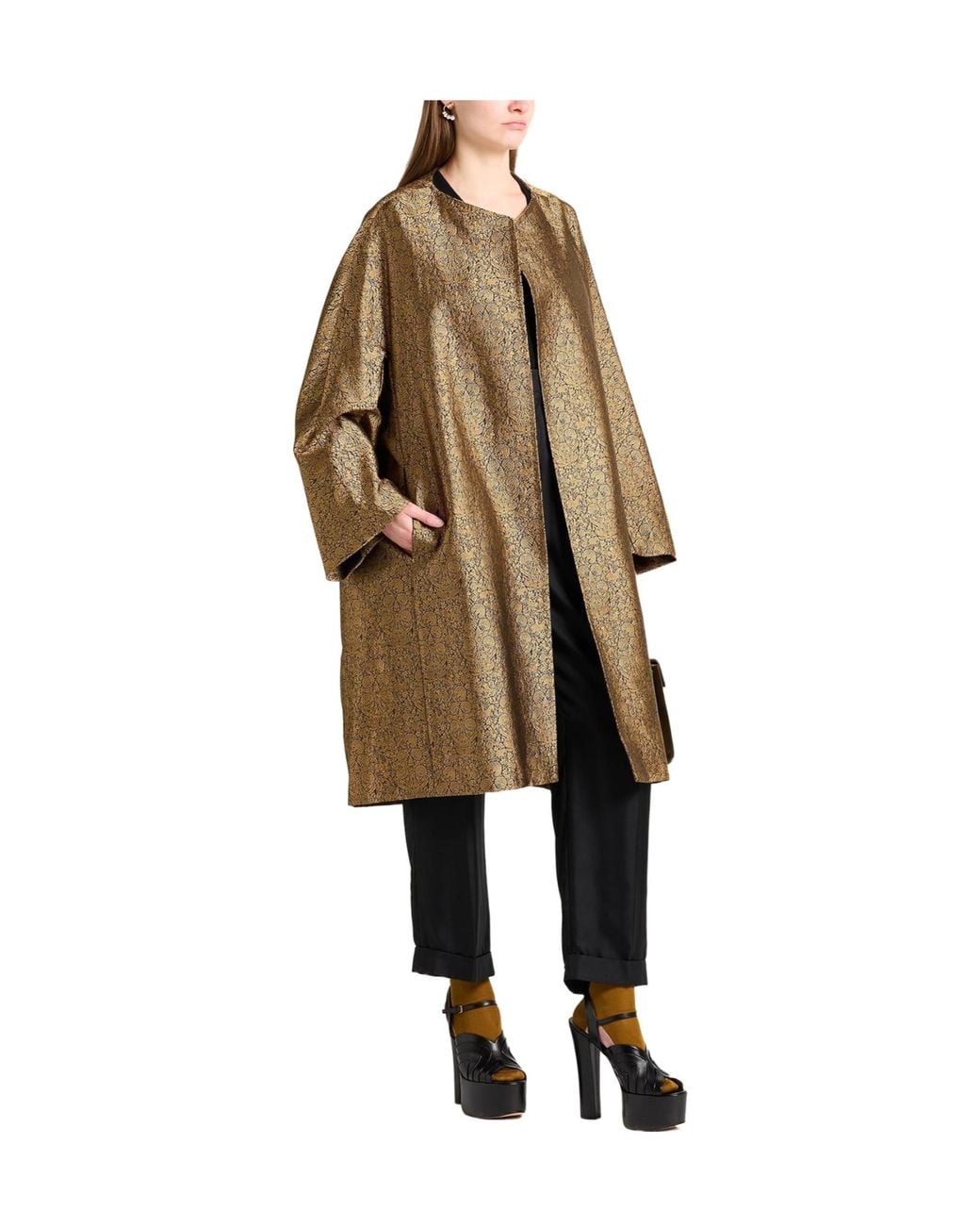 Max Mara Brown Versatile Printed Coat