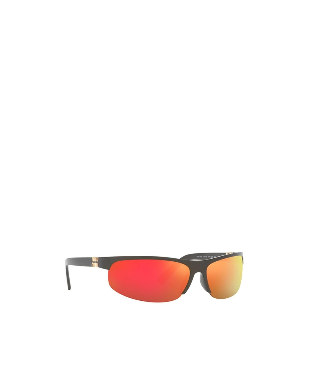 Miu Miu Red Eyewear Oval-Frame Sunglasses