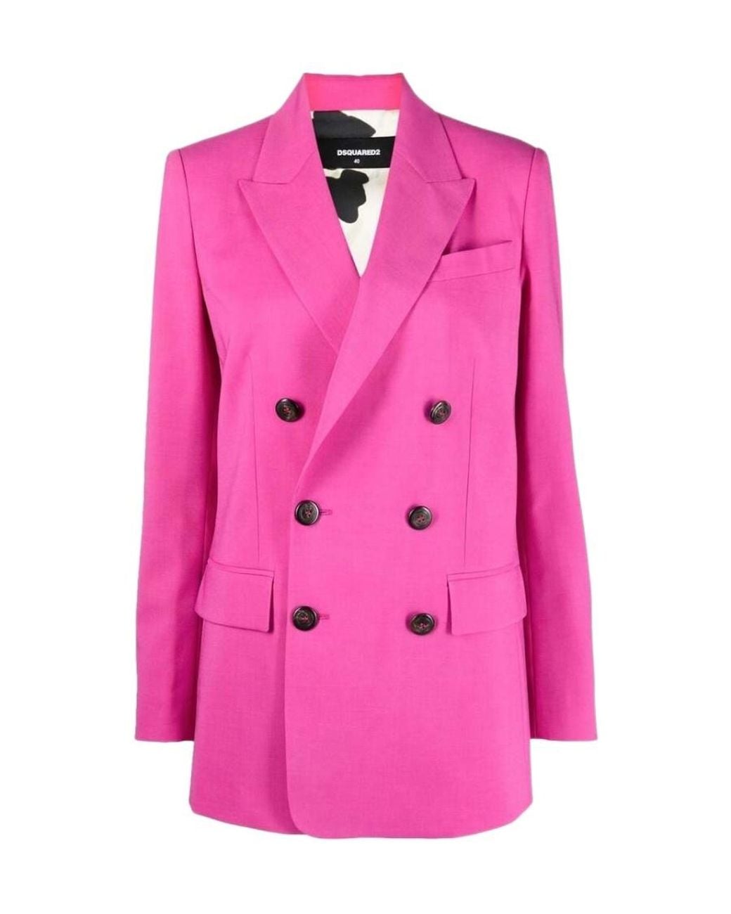 DSquared² Pink New Yorker Double-Breasted Blazer