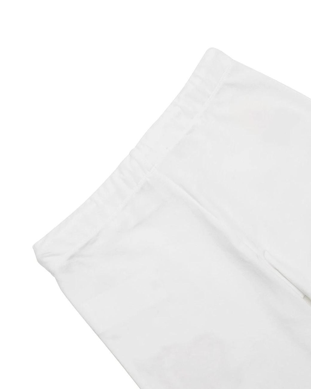 Moschino White Logo Embroidered Sweatpants