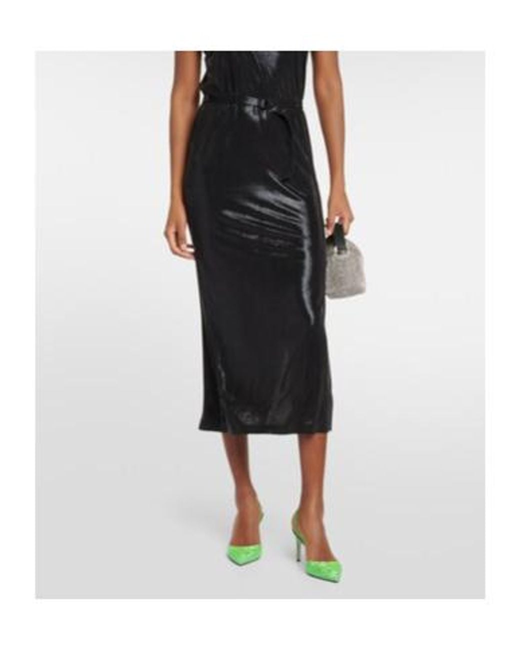 Rene Caovilla Green Embellished Satin Slingback Pumps