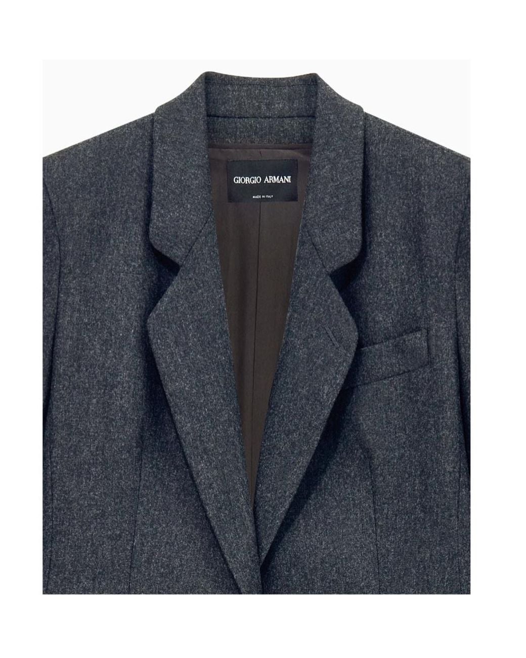 Giorgio Armani Blue Single-Breasted Blazer