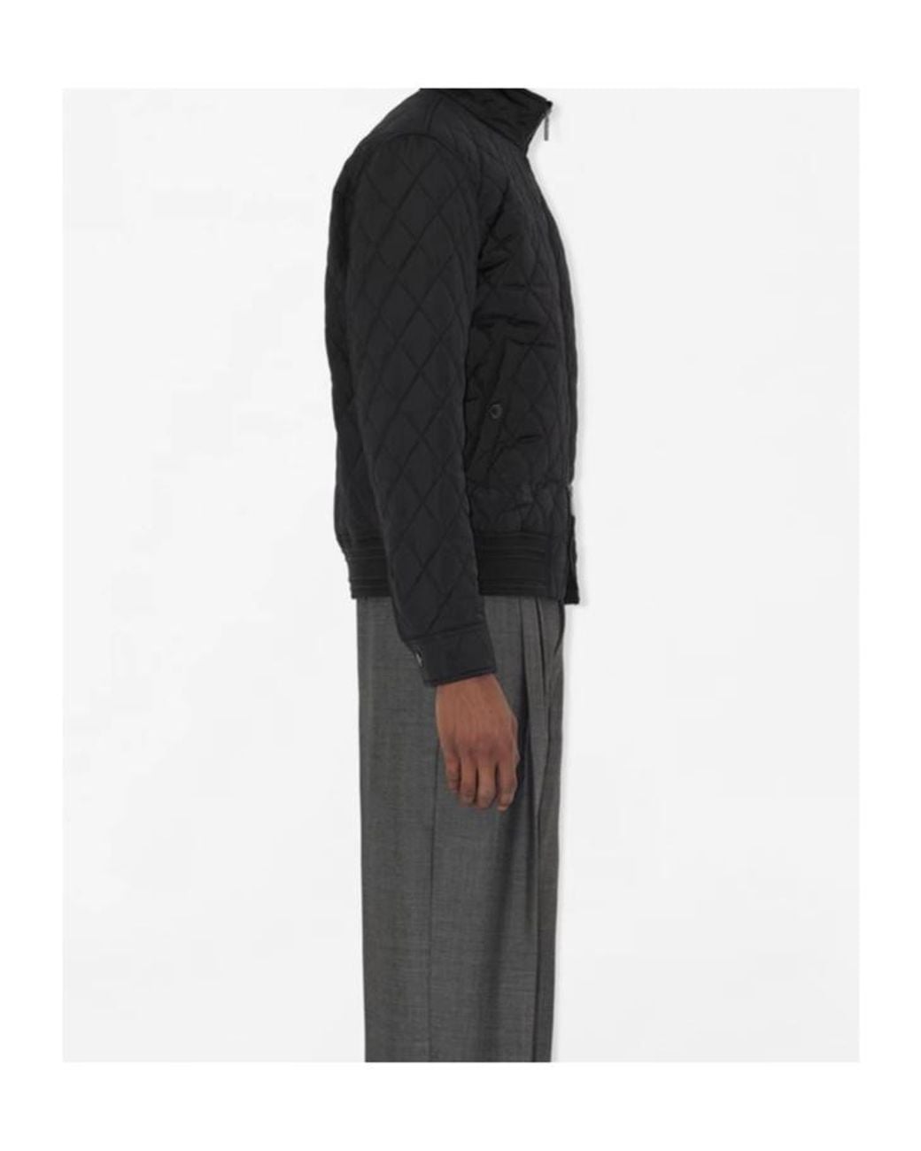 Burberry Black Quilted Nylon Jacket for men