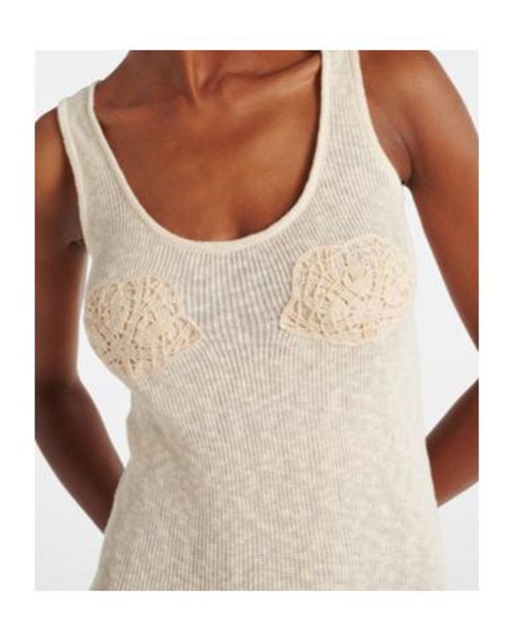 Magda Butrym White Crochet Linen And Cotton Maxi Dress