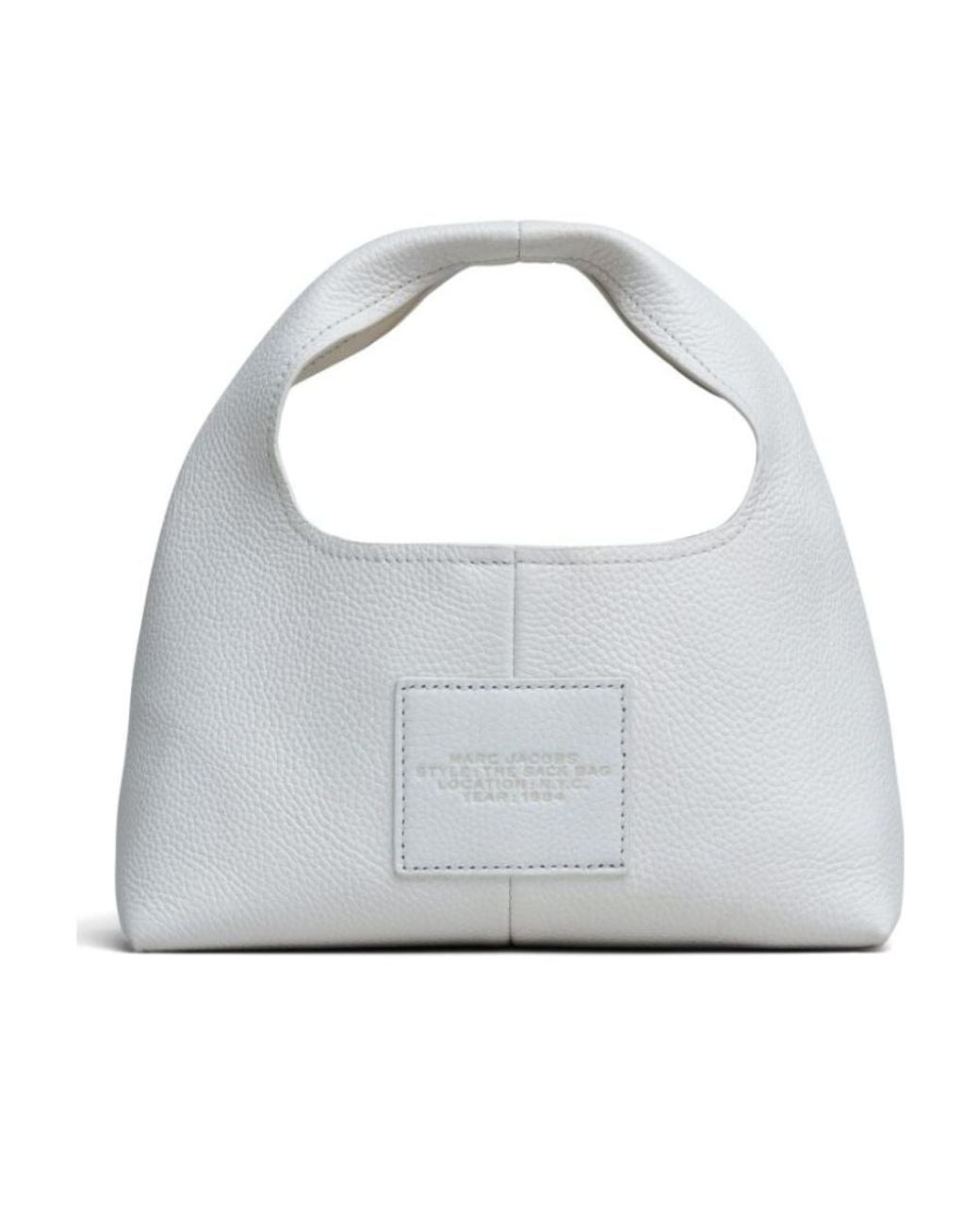 Marc Jacobs Gray The Mini Logo Patch Sack Bag