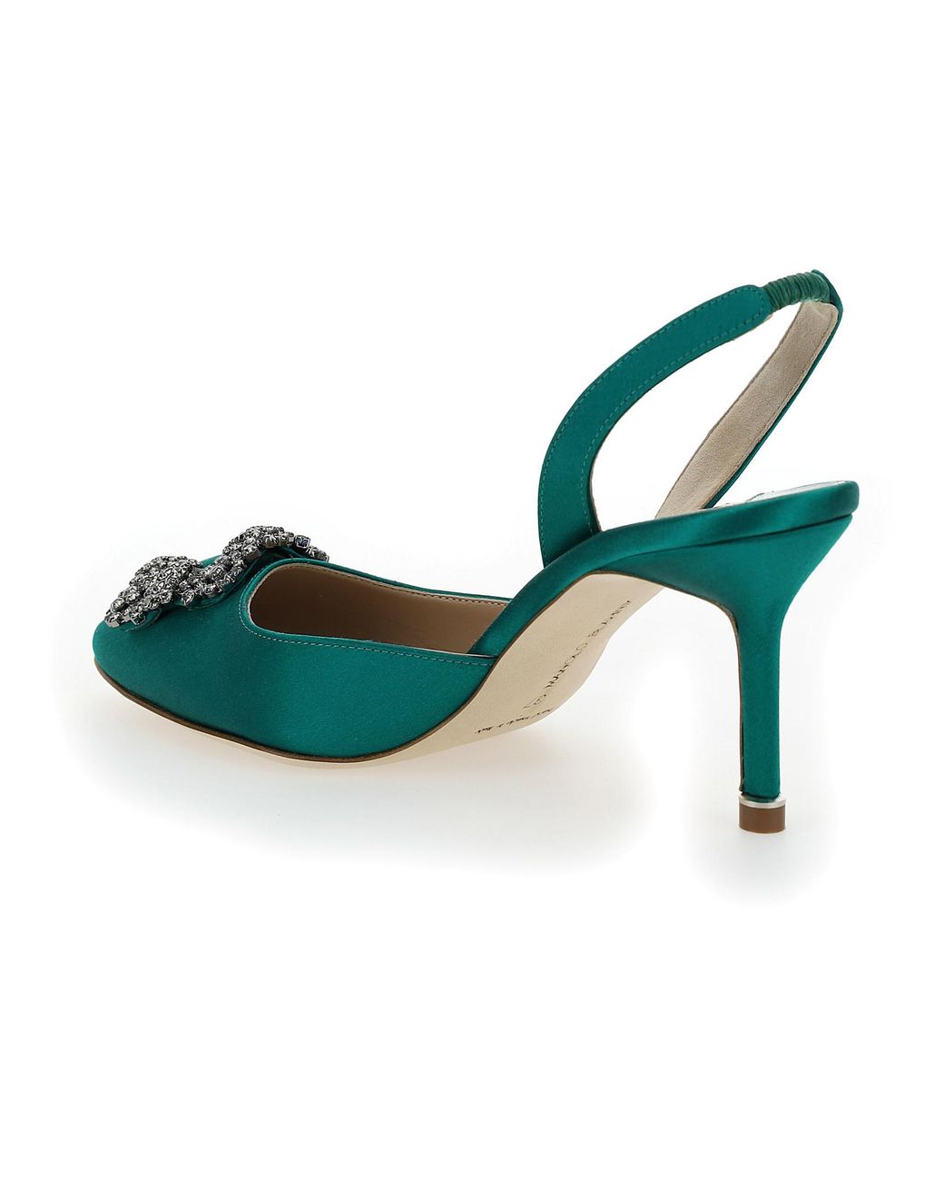Manolo Blahnik Green Pointed High Heels