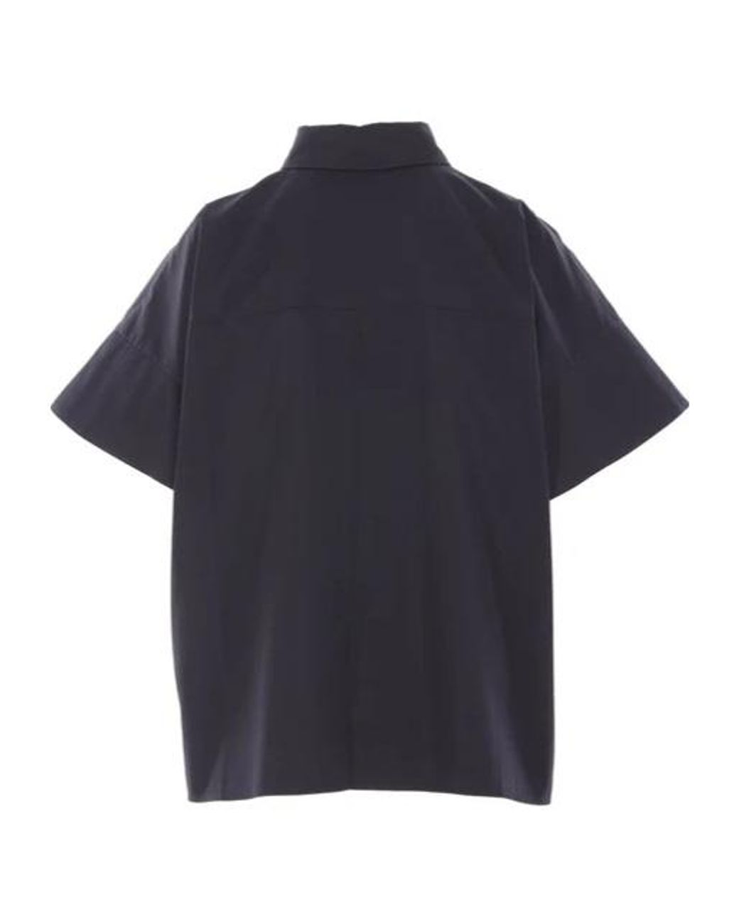 Co. Blue Single-Breasted Short Sleeve Shirt