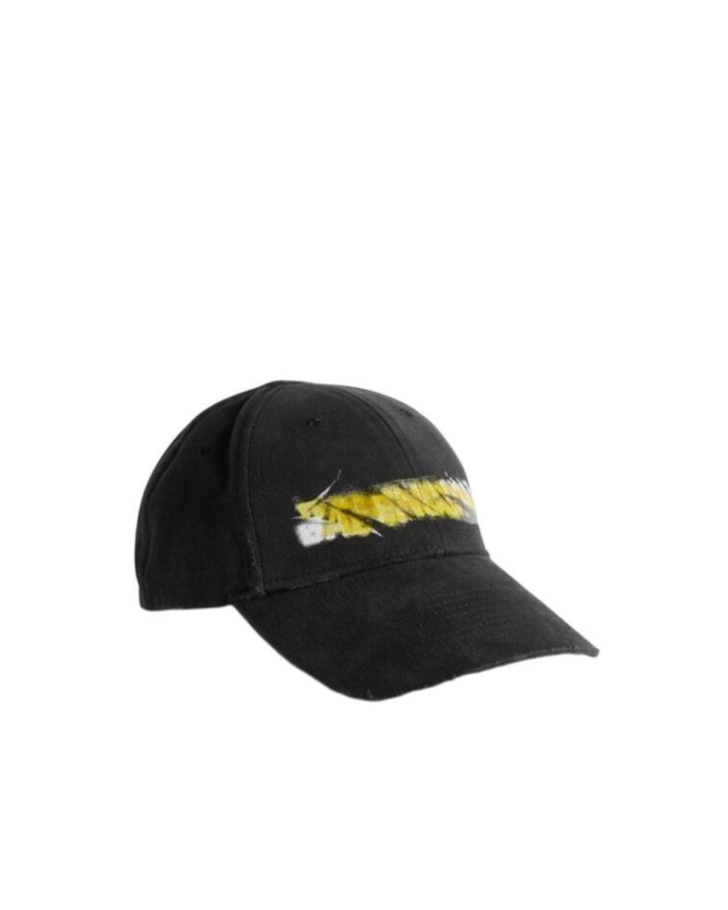 Balenciaga Black Spray Artwork Baseball Hat for men
