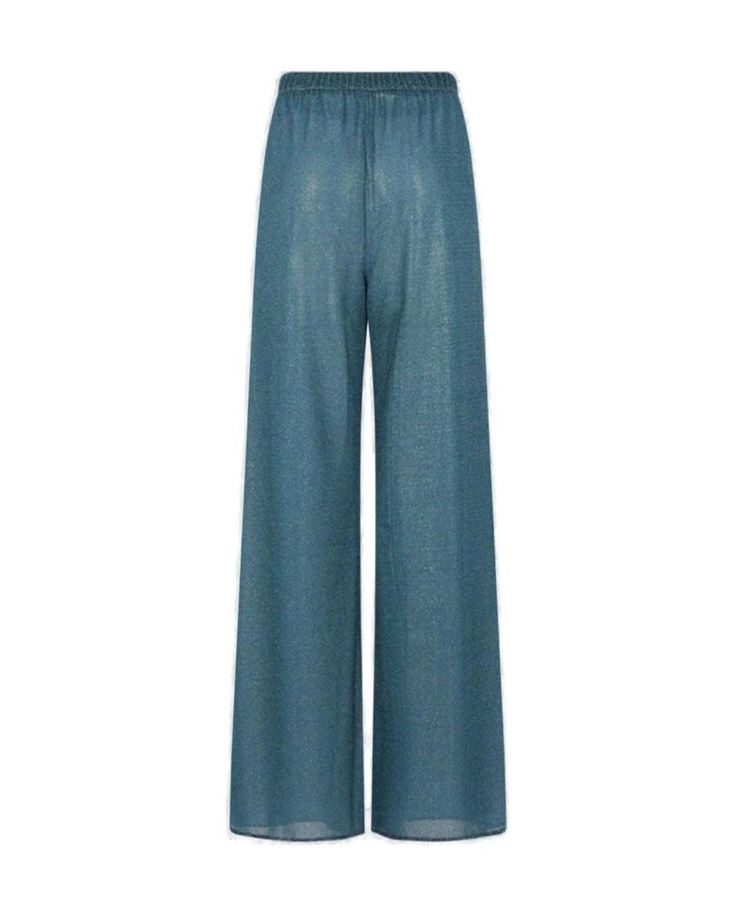 Oseree Blue Oséree Lumière Wide Leg Pants