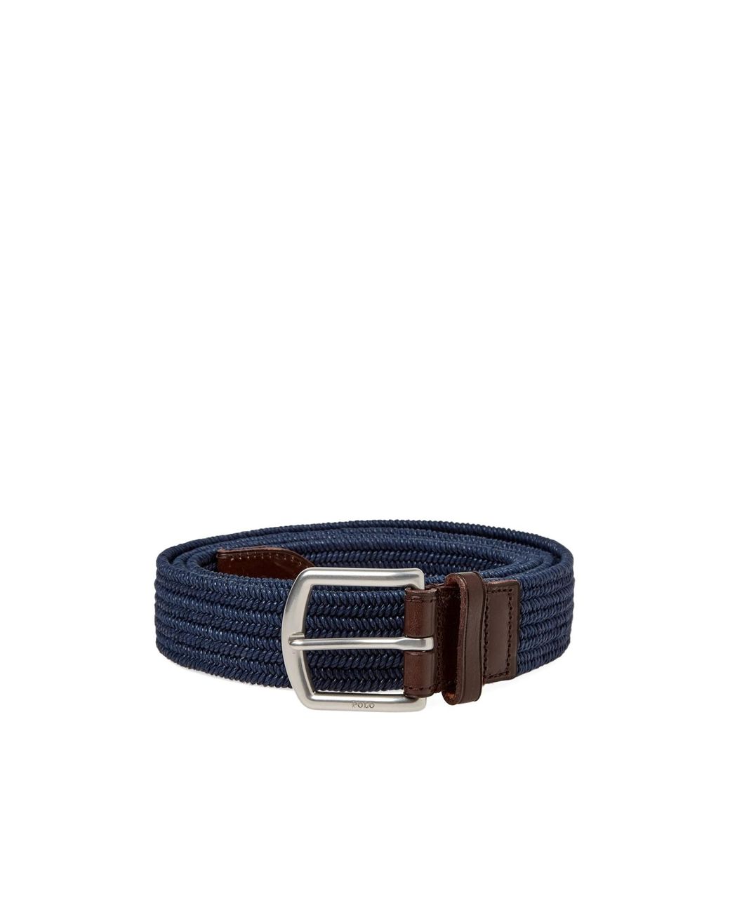 Polo Ralph Lauren Blue Logo Debossed Woven Belt for men