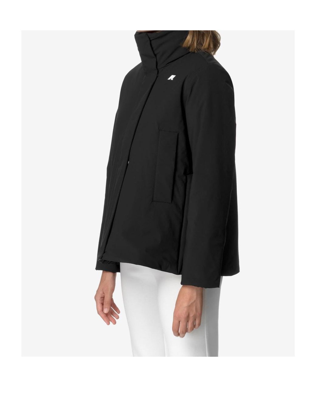 K-Way Black Marlette St Warm Elegant Short Jacket