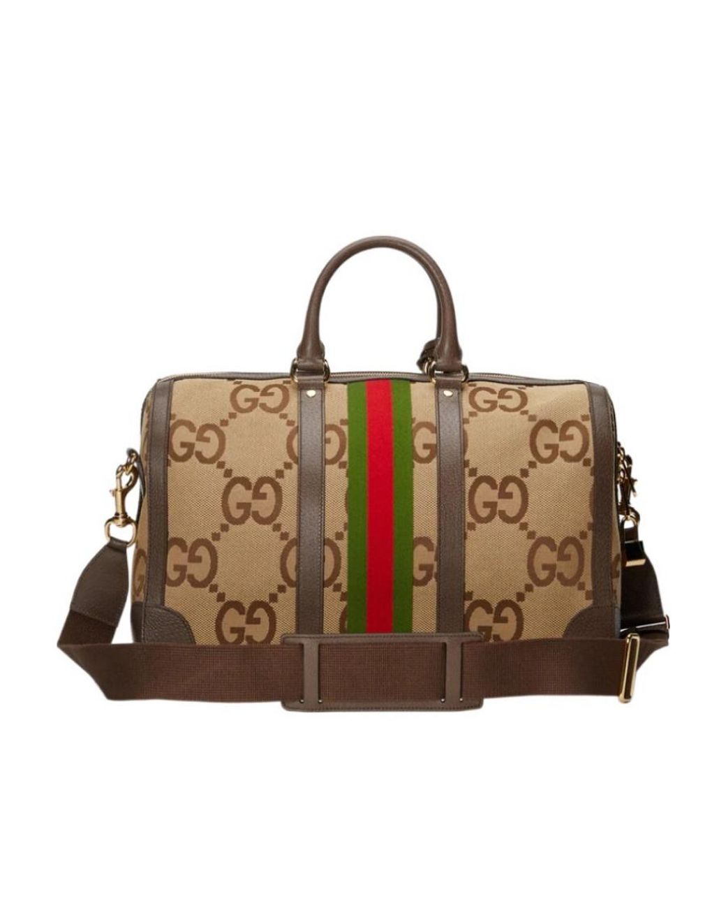 Gucci Brown Ophidia Gg-Print Holdall for men