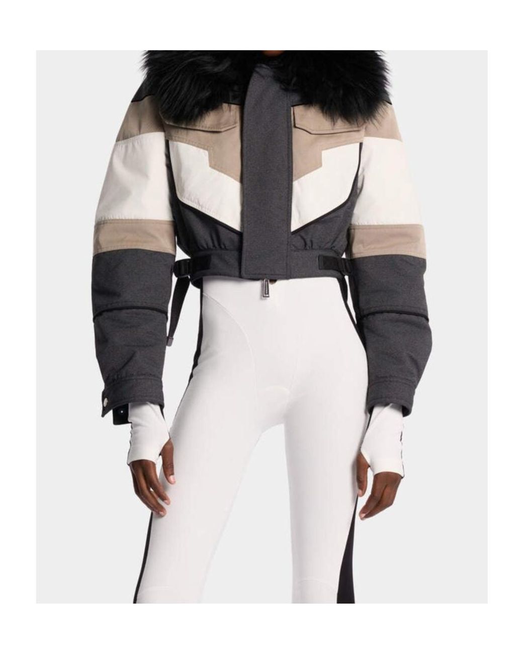 DSquared² Black Colour-Block Ski Jacket