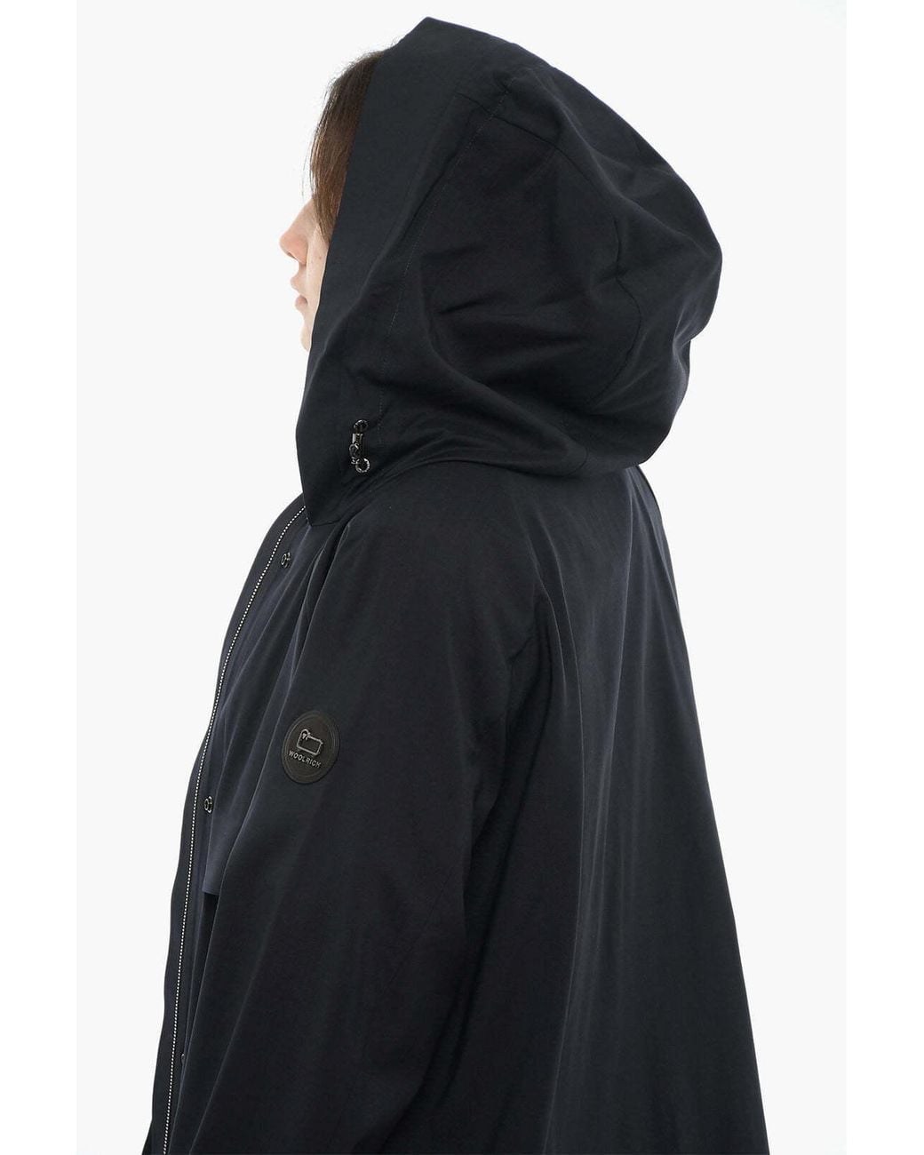 Woolrich Blue Concealed Closure Jacket