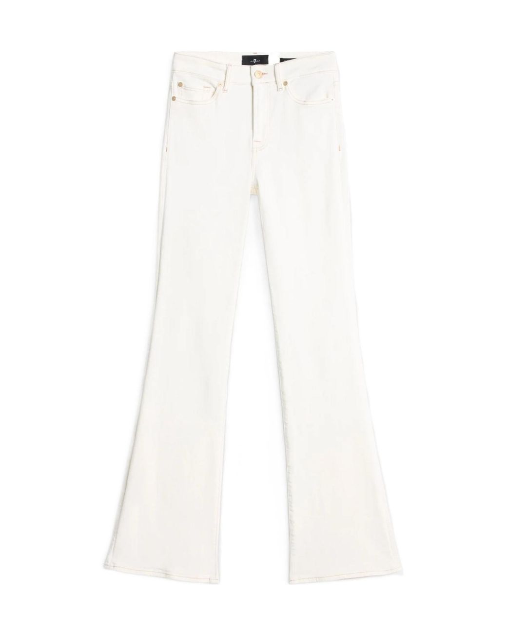 7 For All Mankind White Leggy Bootcut