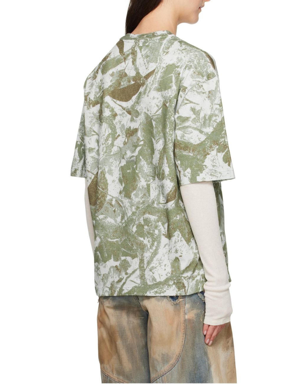 Acne Gray Crew-Neck T-Shirt