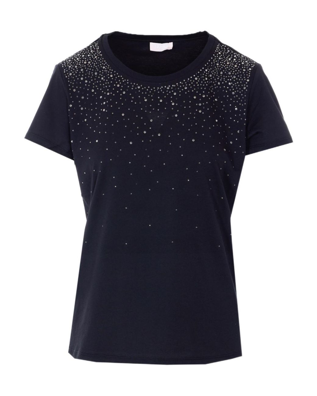 Liu Jo Blue Embellished T-Shirt