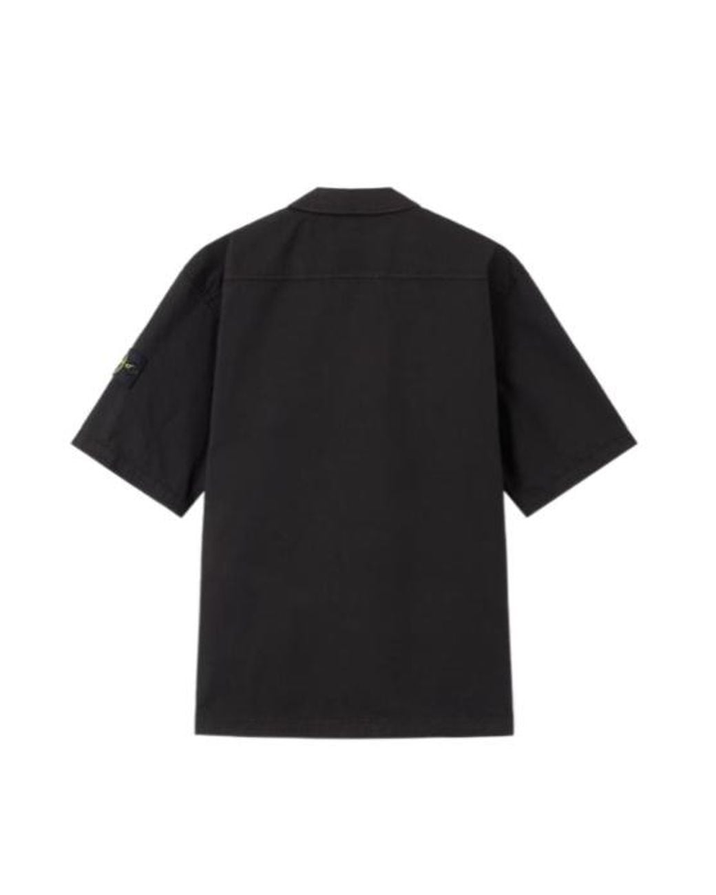 Stone Island Black Short Sleeve Buttoned Shirt for men