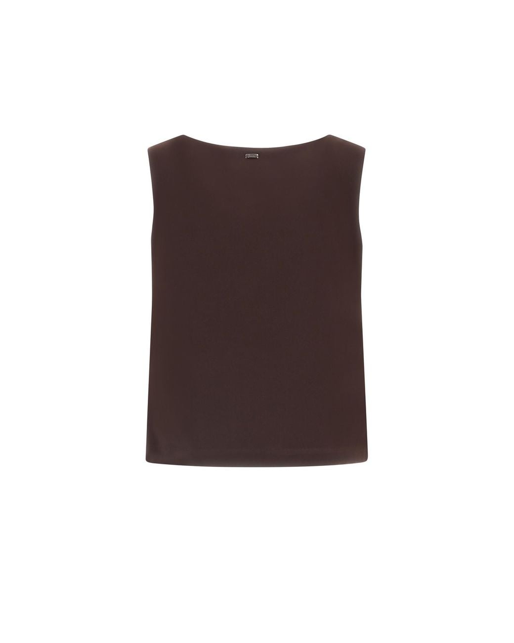 Herno Brown Resort V-Neck Top