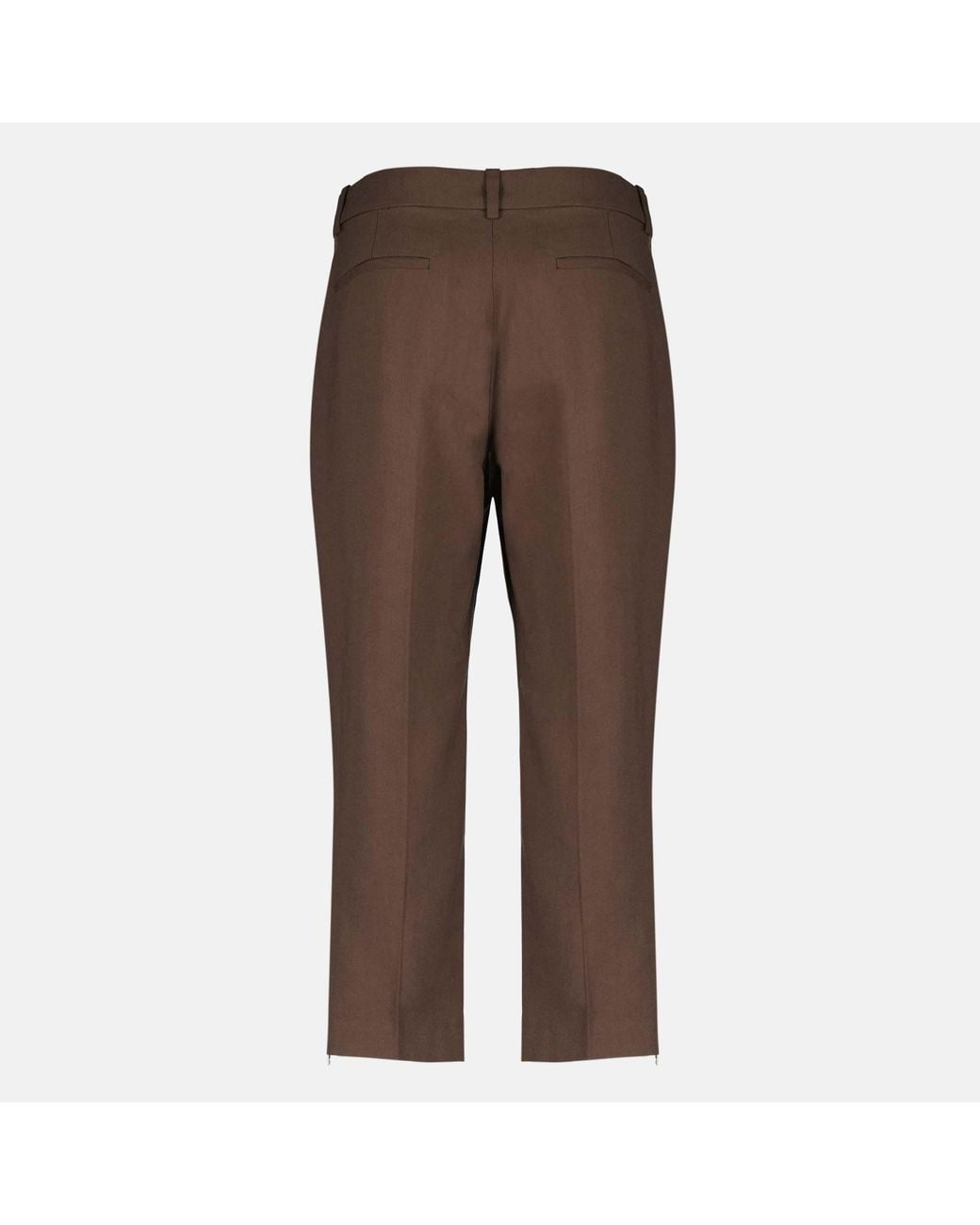 IRO Brown Hemis Zip-Hem Straight Pants