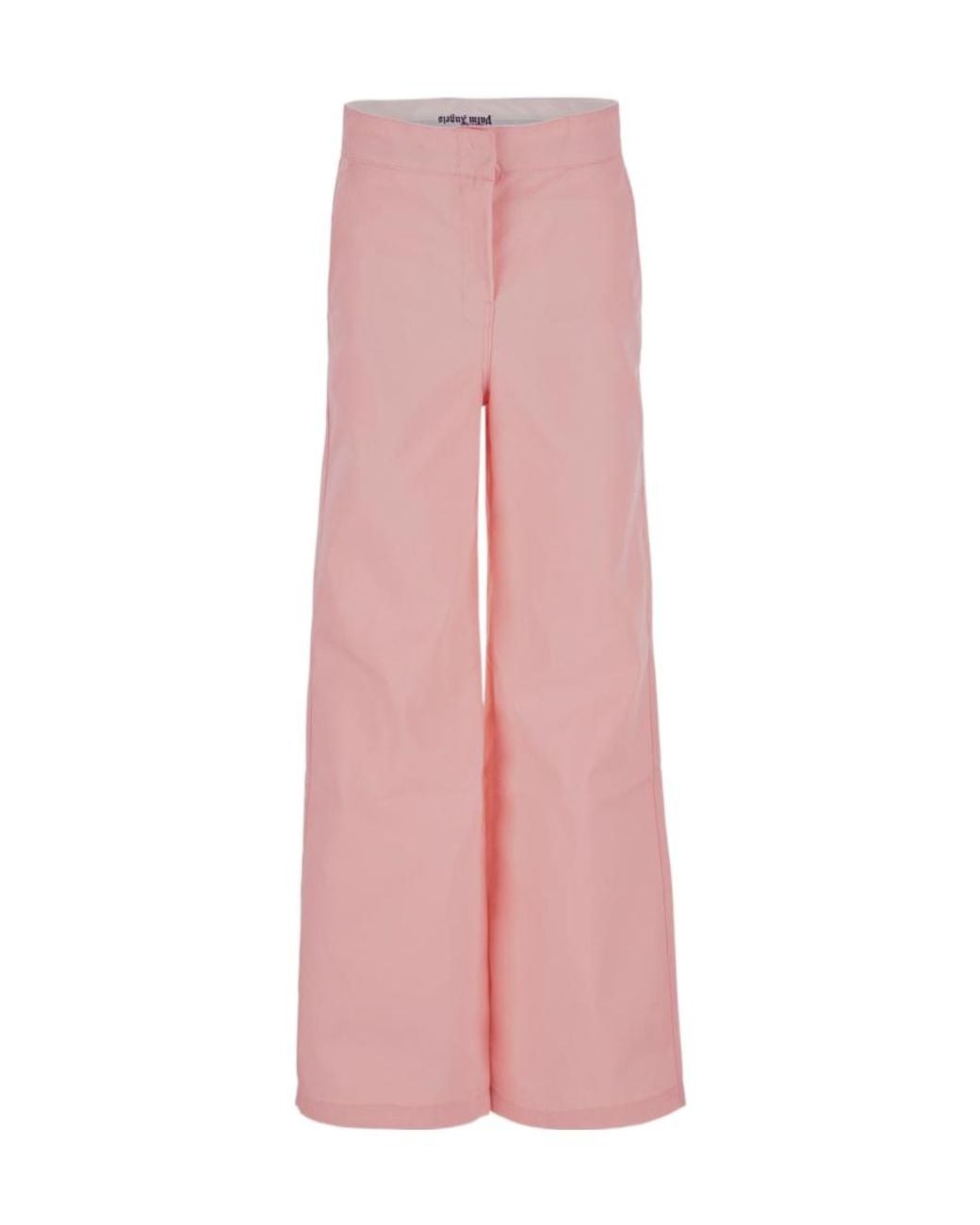 Palm Angels Pink Reverse Waistband Flared Trousers