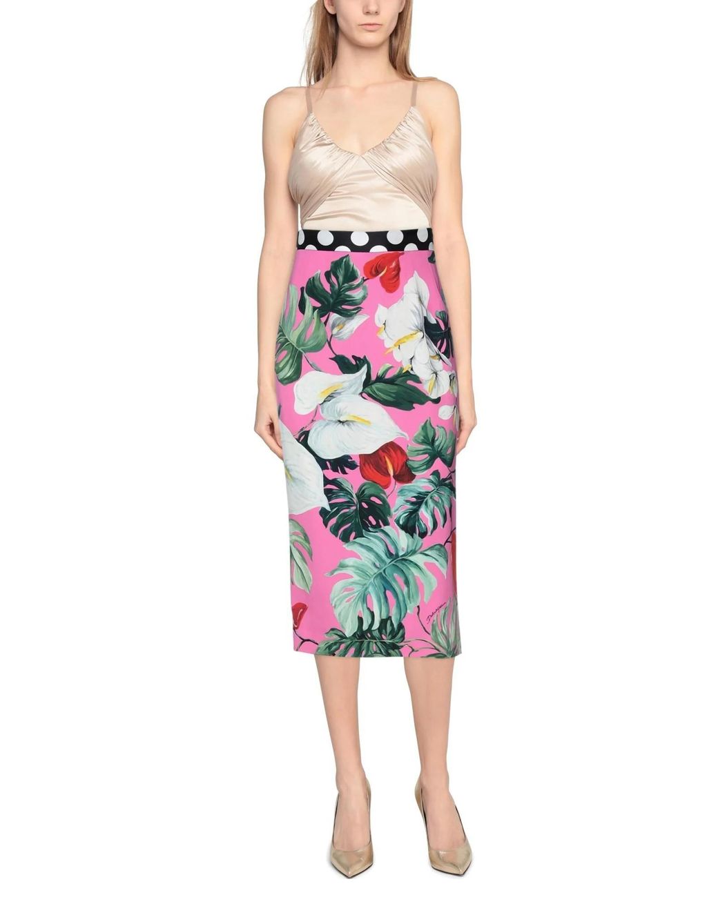 Dolce & Gabbana White Casual Floral Dress