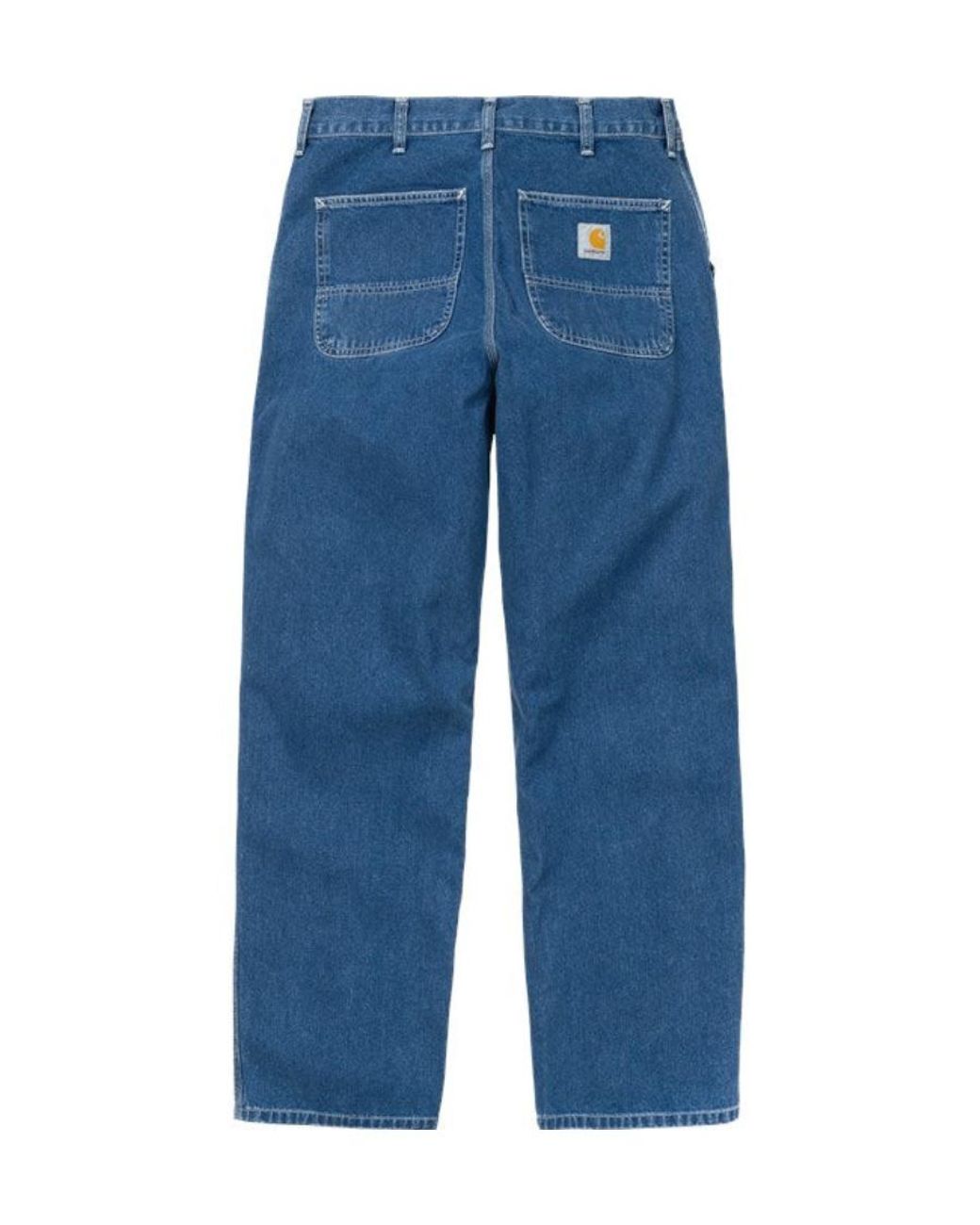 Carhartt Blue Simple Straight-Leg Mid-Rise Jeans for men
