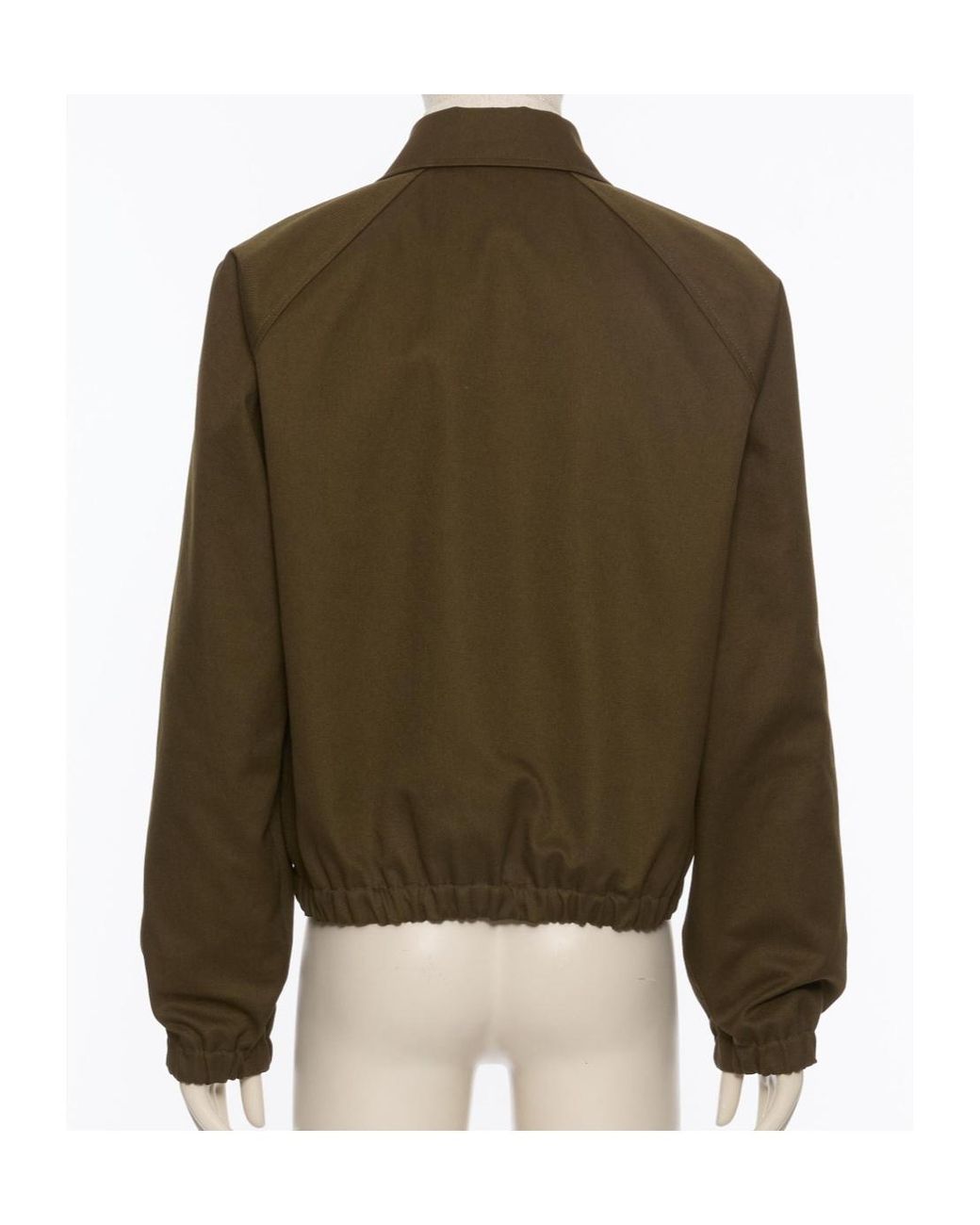 Valentino Green Logo Plaque Zip-Up Jacket for men
