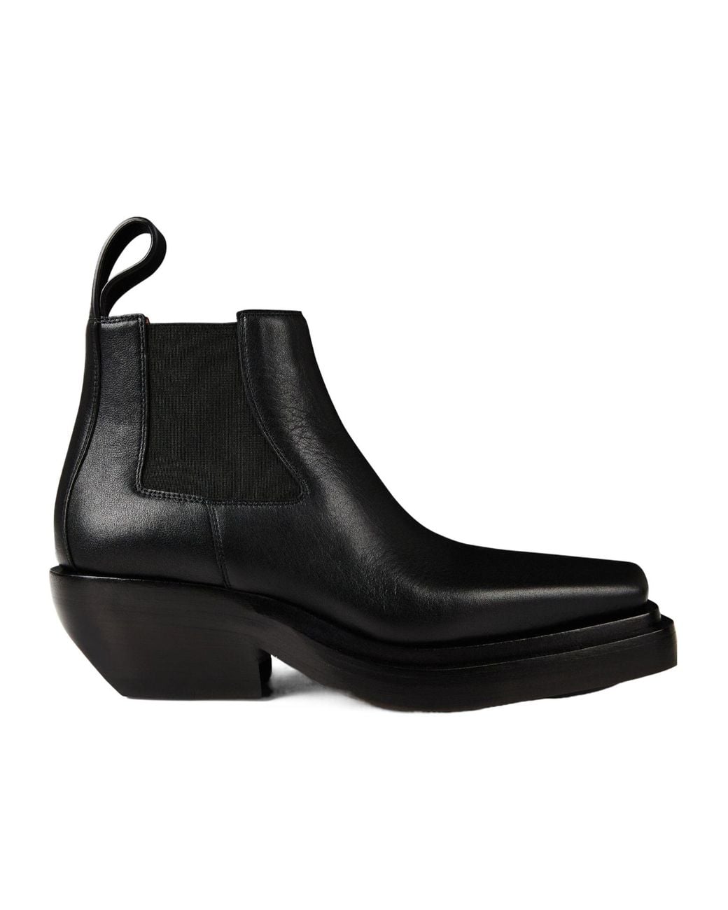 Bottega Veneta Black Solid Color Chelsea Boots