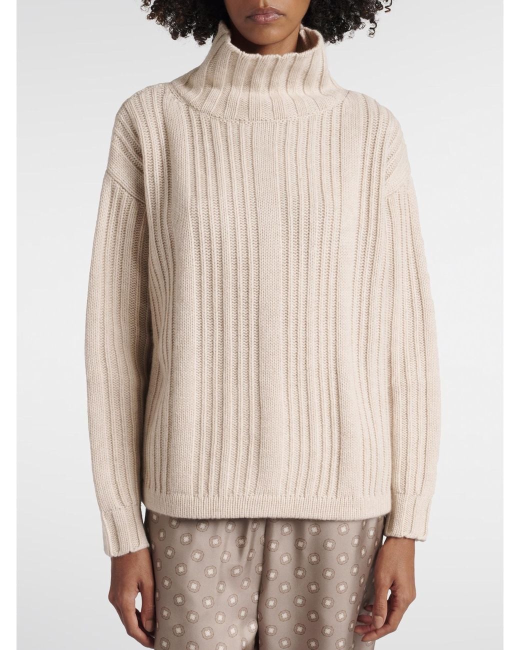 Max Mara Natural Vitalba Turtleneck Jumper
