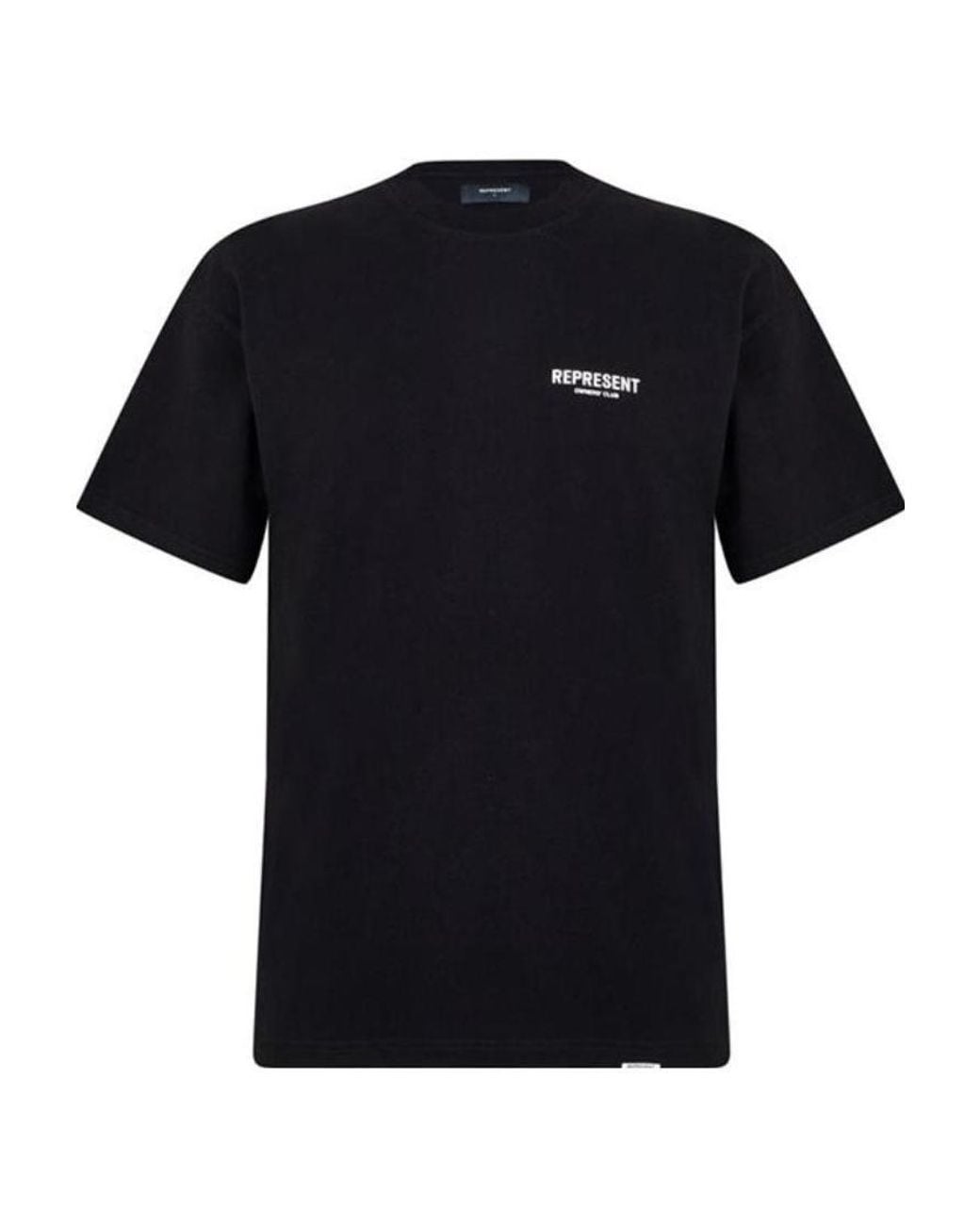 Represent Black Logo Short-Sleeved T-Shirt for men