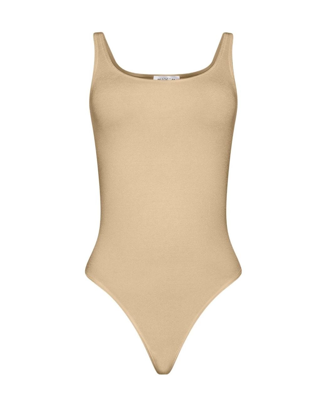 Wolford Natural Jamaika Scoop-Neck Thong Bodysuit