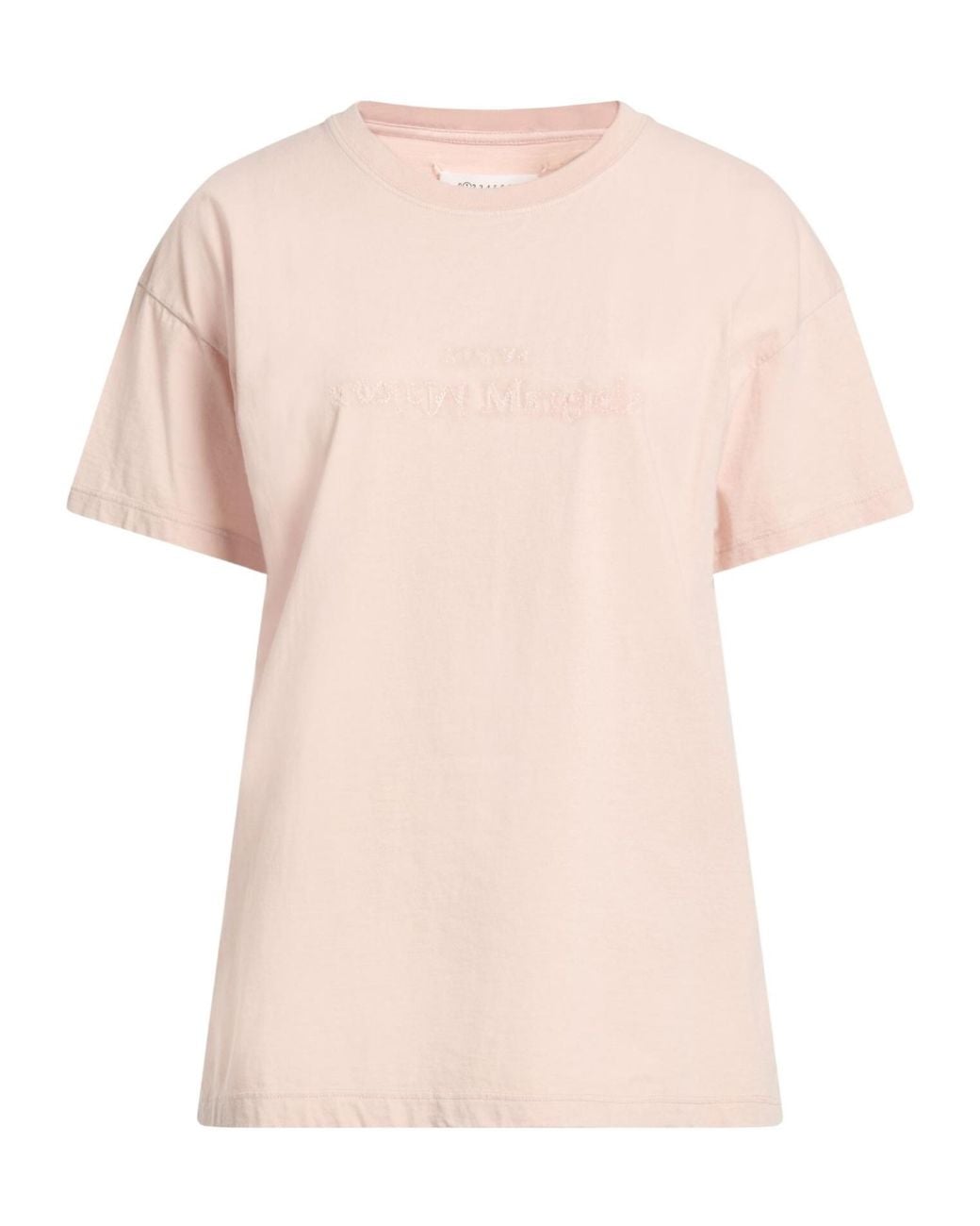 Maison Margiela Pink Plain Colour T-Shirt