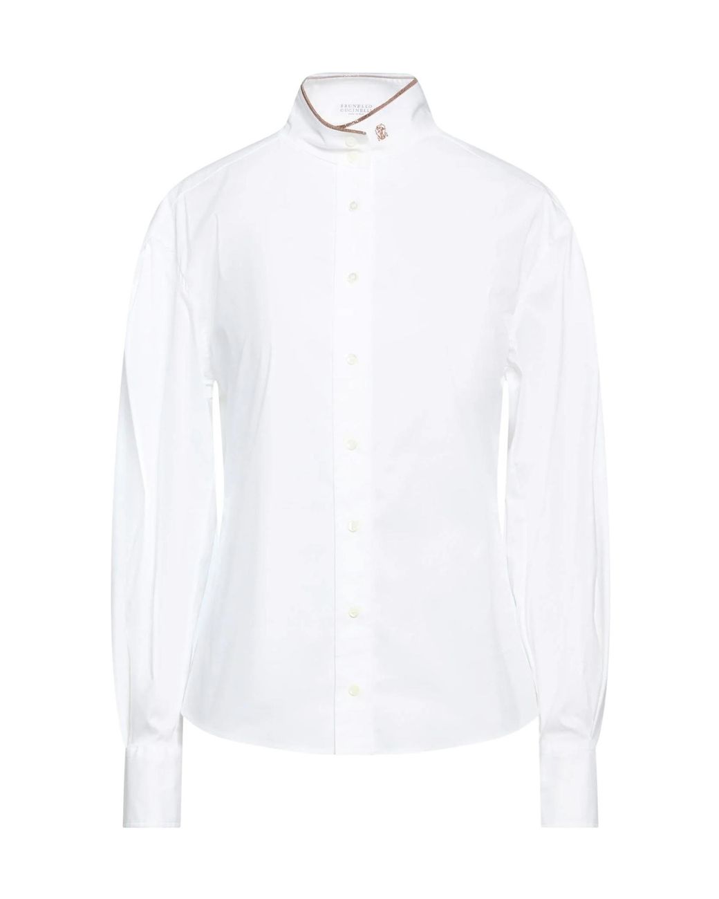 Brunello Cucinelli White Solid Color Shirts
