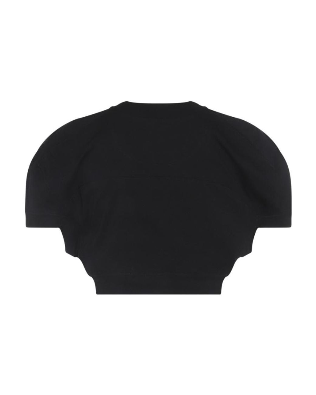 Vivienne Westwood Black Logo-Embroidered Cropped T-Shirt