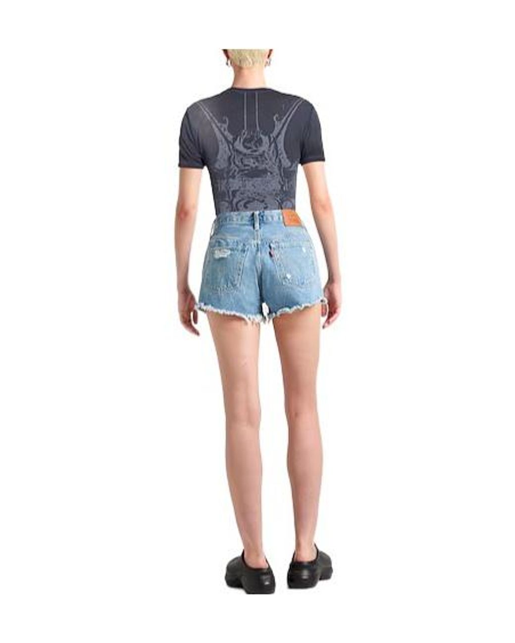 DIESEL Blue Print Short Sleeve T-Shirt