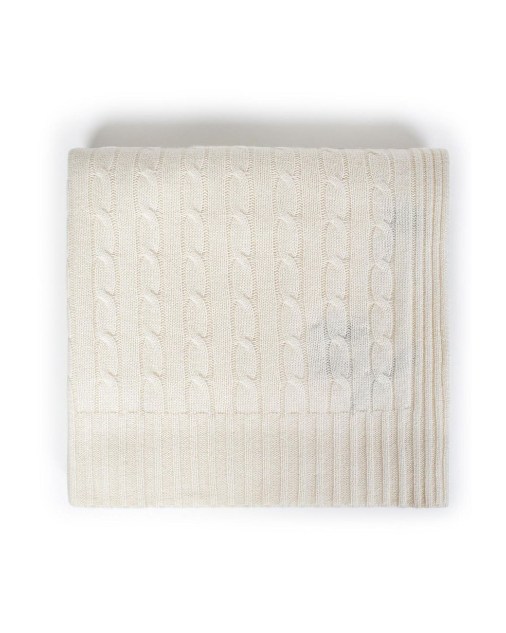 Ralph Lauren White Home Ribbed Knit Throw for men