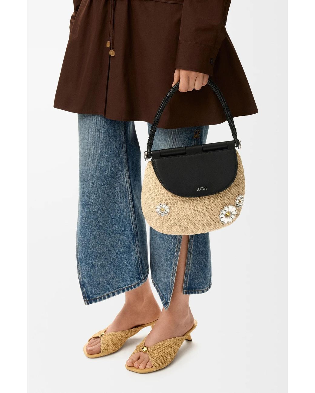 Loewe Black Medium Pescador Bag