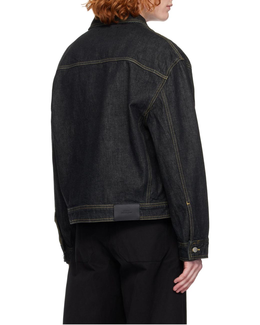 Studio Nicholson Black Stein Denim Jacket for men