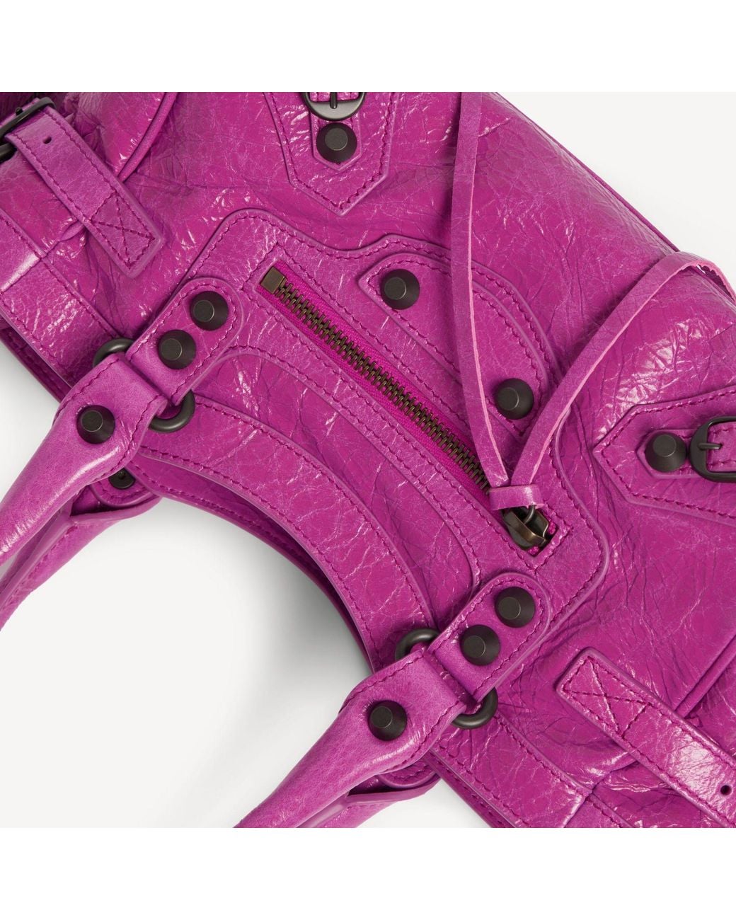 Balenciaga Purple Le City Bag East-West Mini