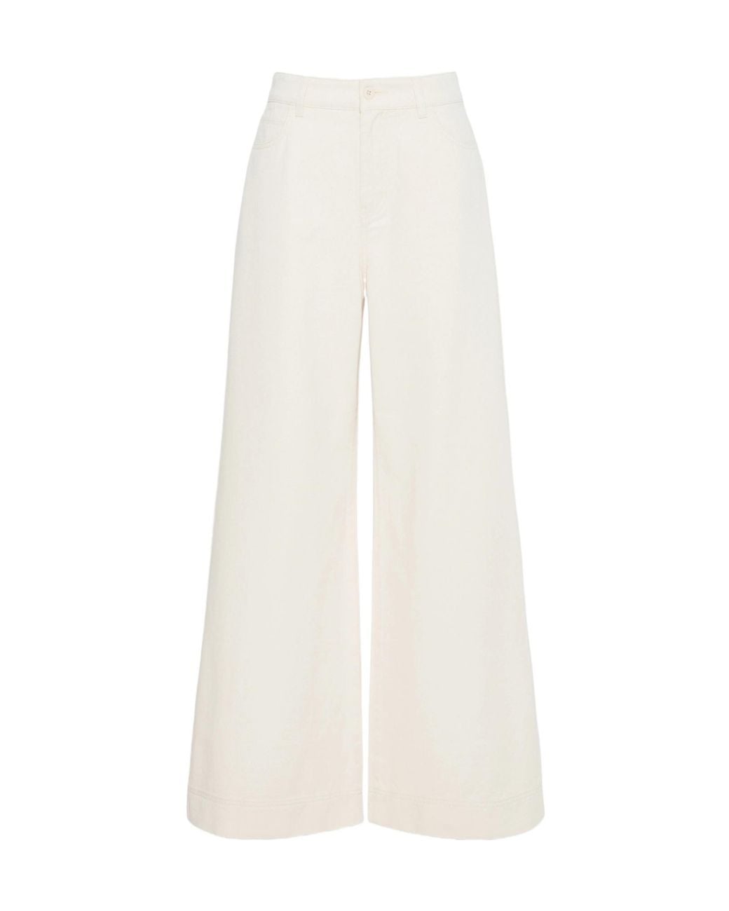 Weekend by Maxmara White Wide-Leg Jeans