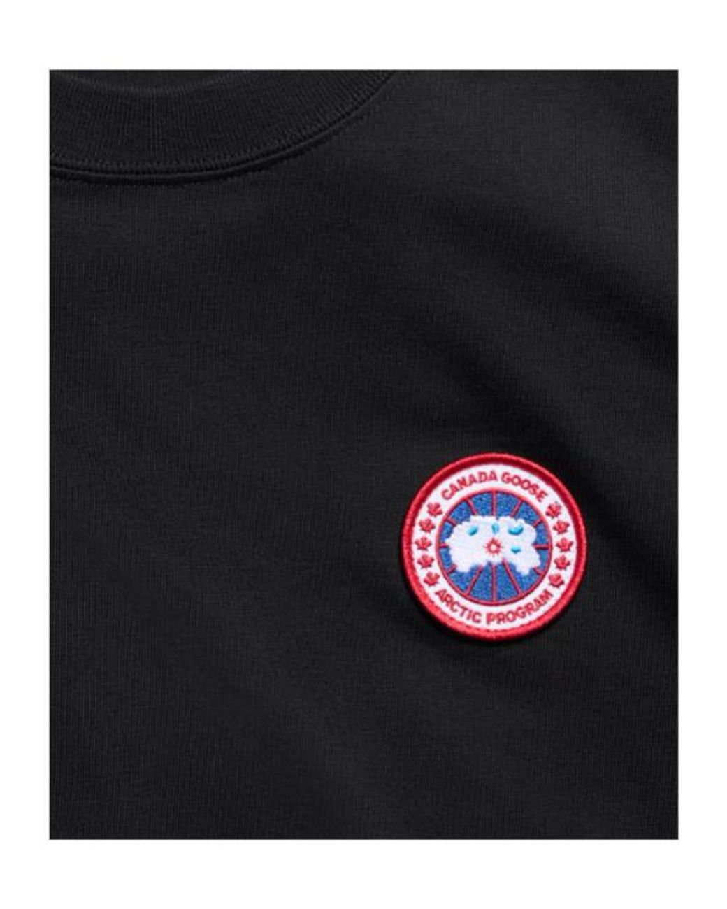 Canada Goose Black Vantage Logo Long Sleeve T-Shirt for men