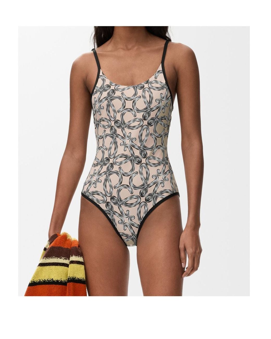 Loewe Multicolor Anagram-Print Swimsuit