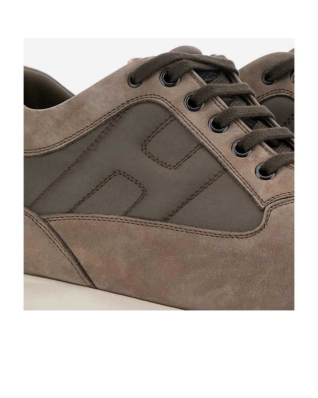Hogan Brown Interactive Sneakers for men